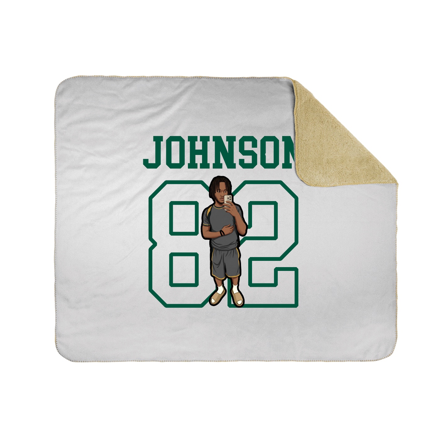 Throw Blanket — Shirsey in White