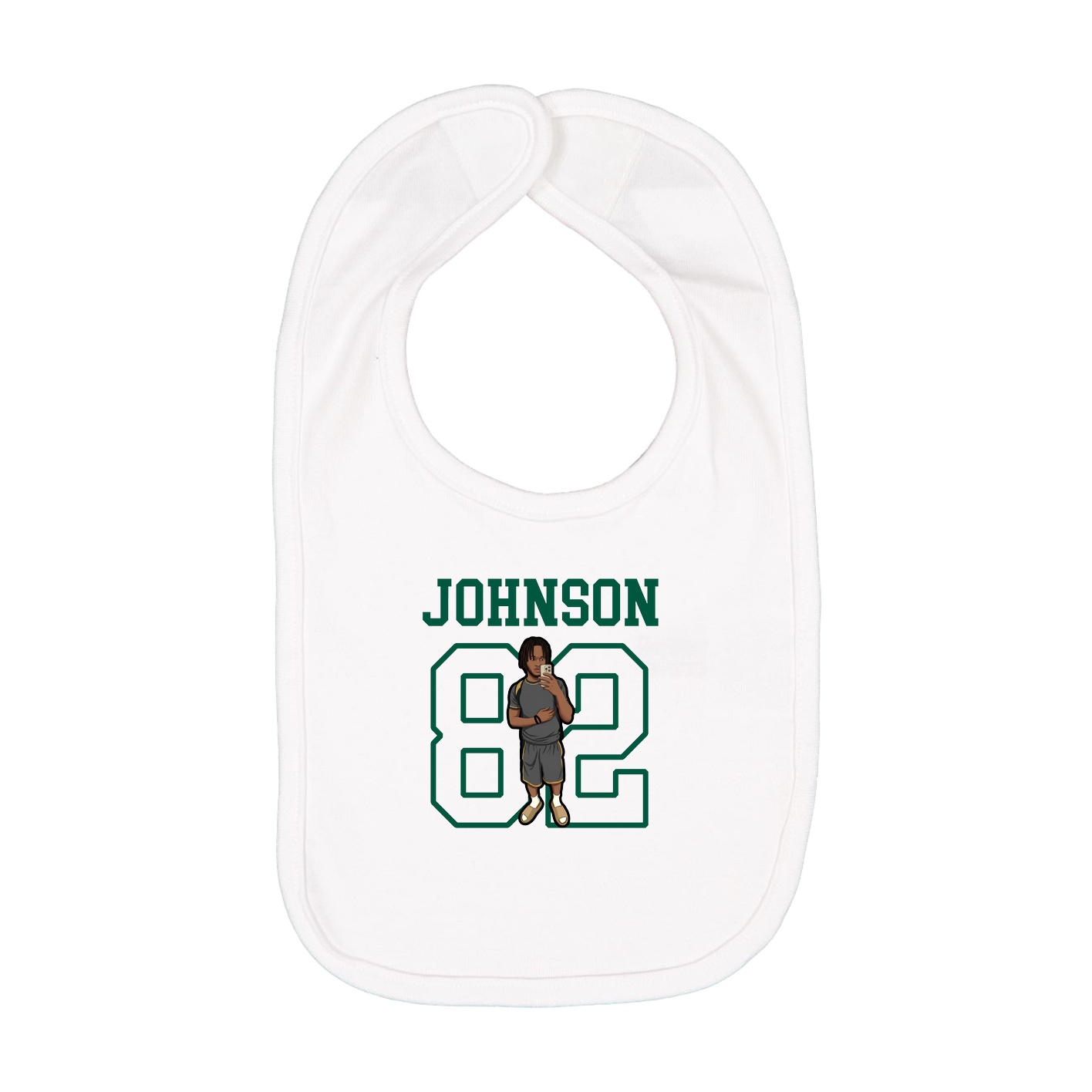 Infant Bib — Shirsey in White