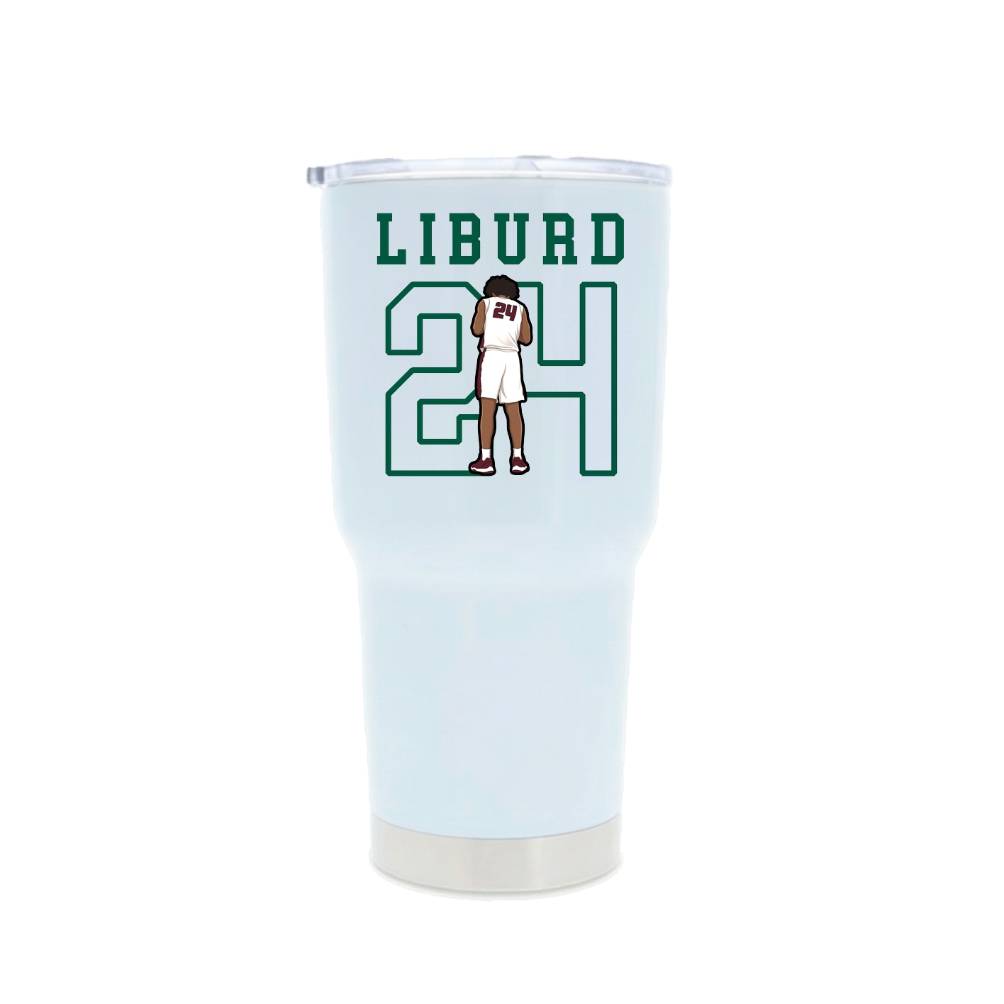 30oz Stainless Steel Tumbler — Shirsey in White