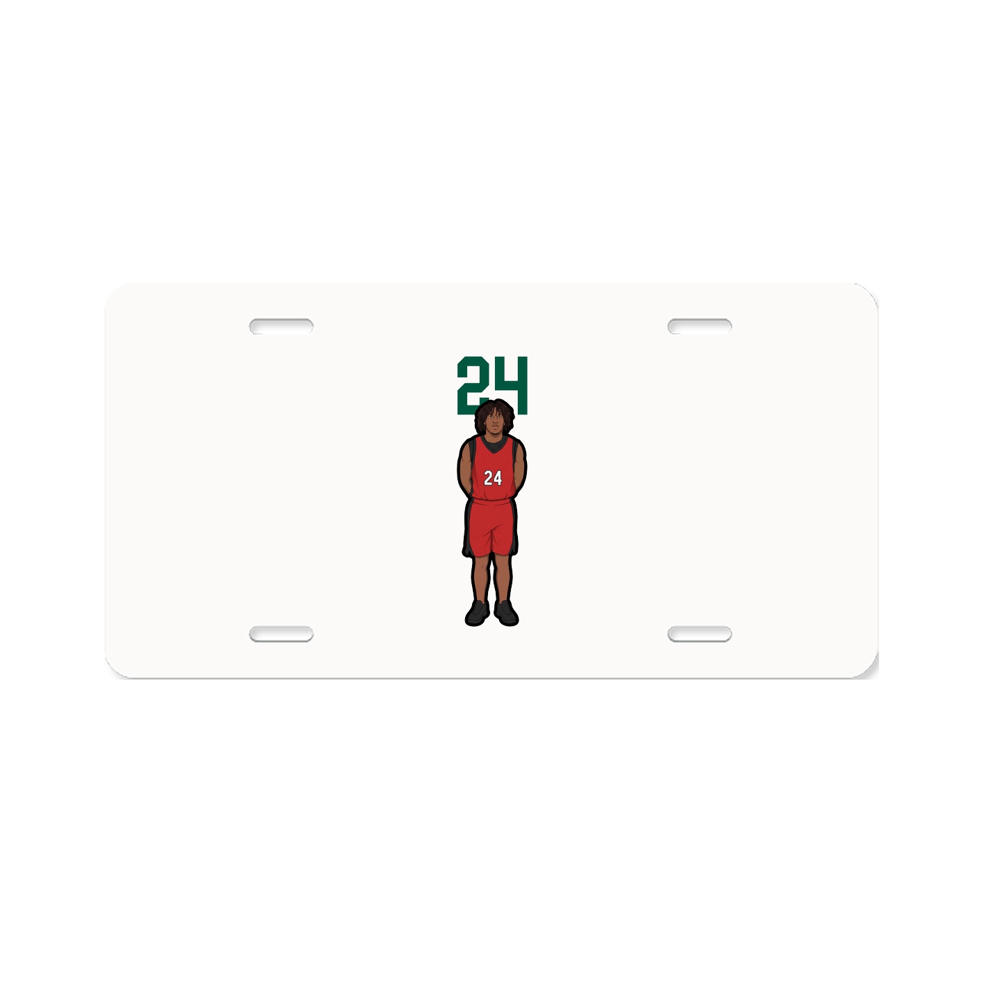 License Plate — Number Top in Classic
