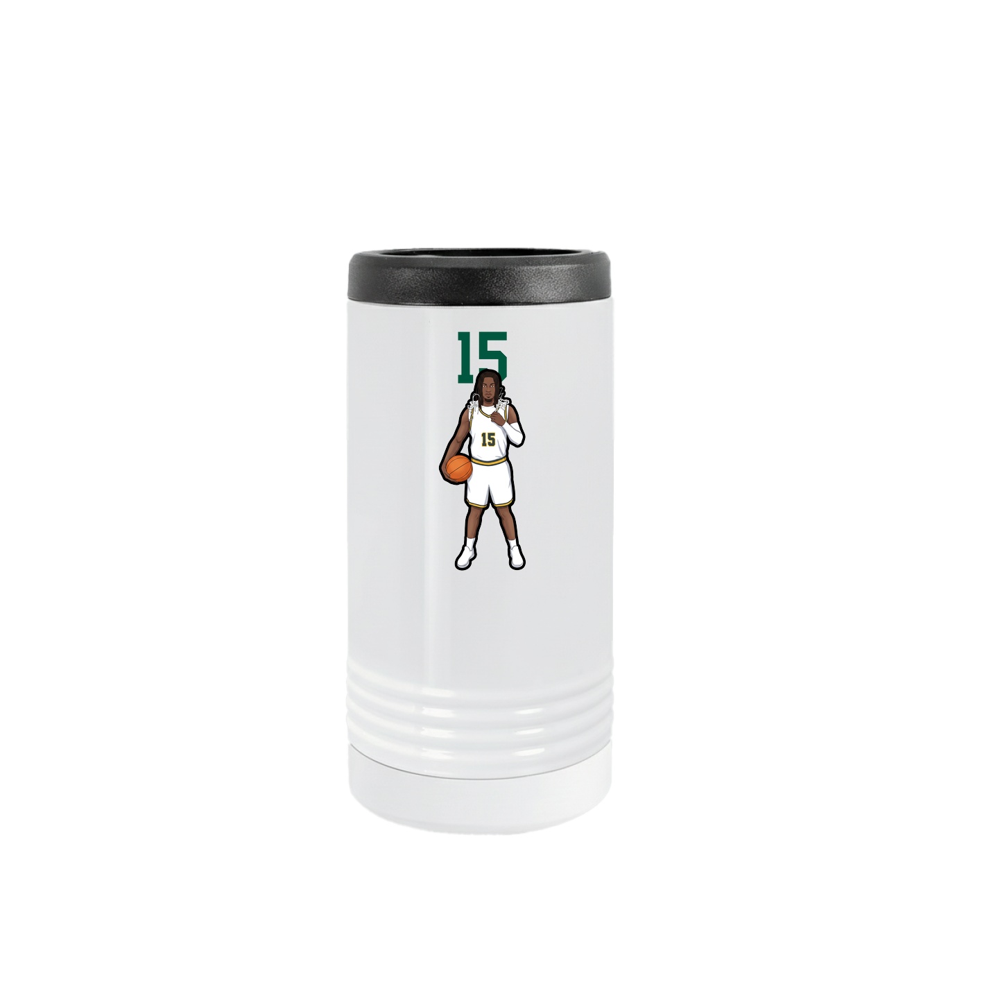 Slim Beverage Holder — Number Top in White