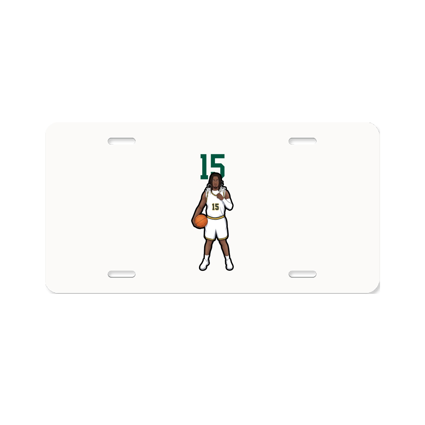 License Plate — Number Top in Classic