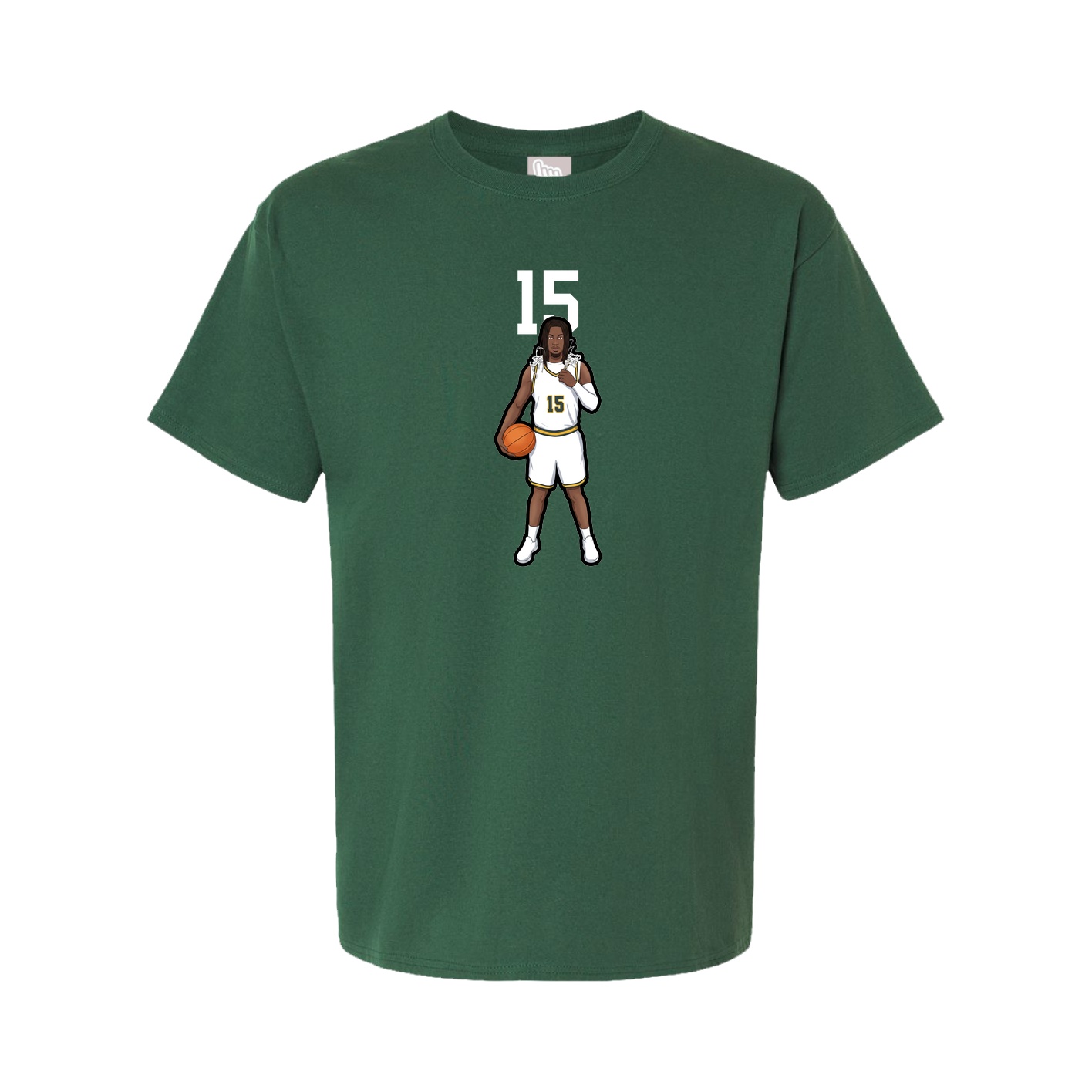 Youth Tee — Number Top in Green