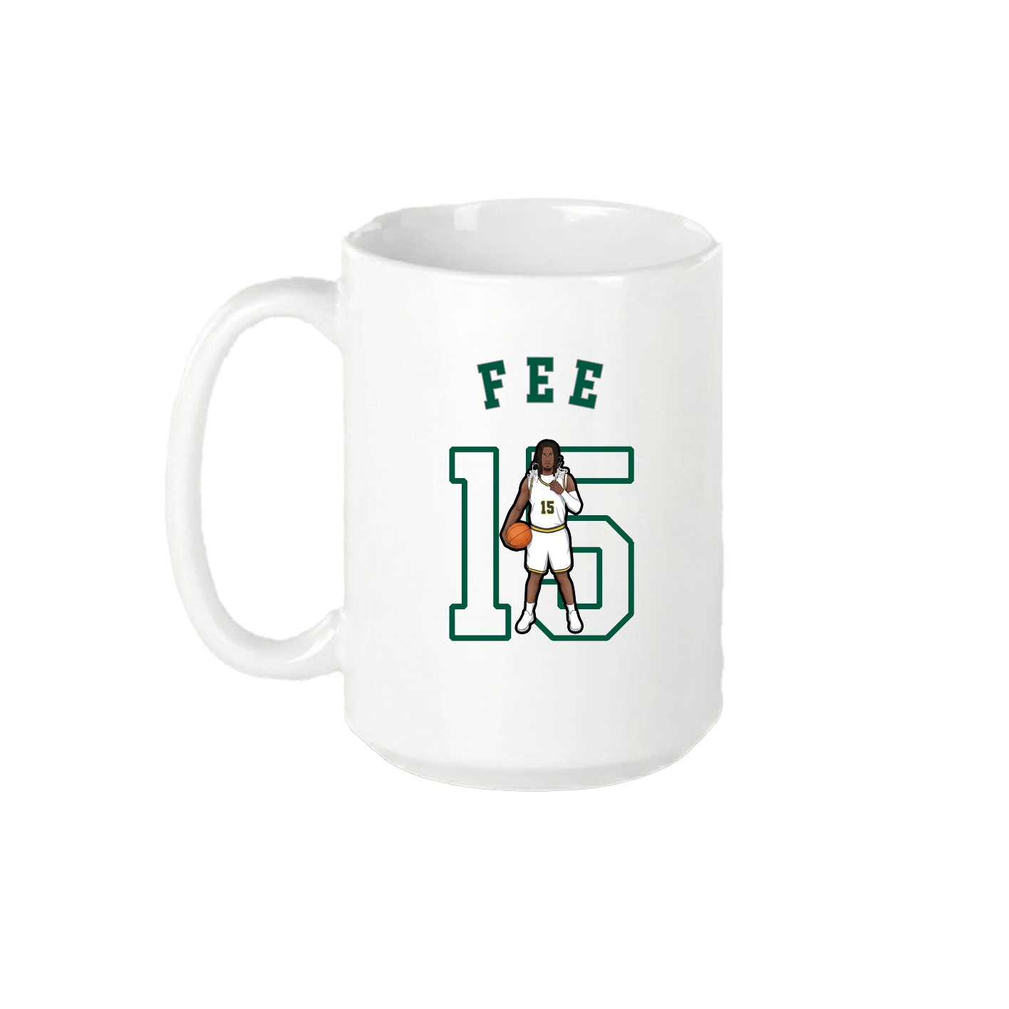 15oz Coffee Mug — Shirsey Arch in White