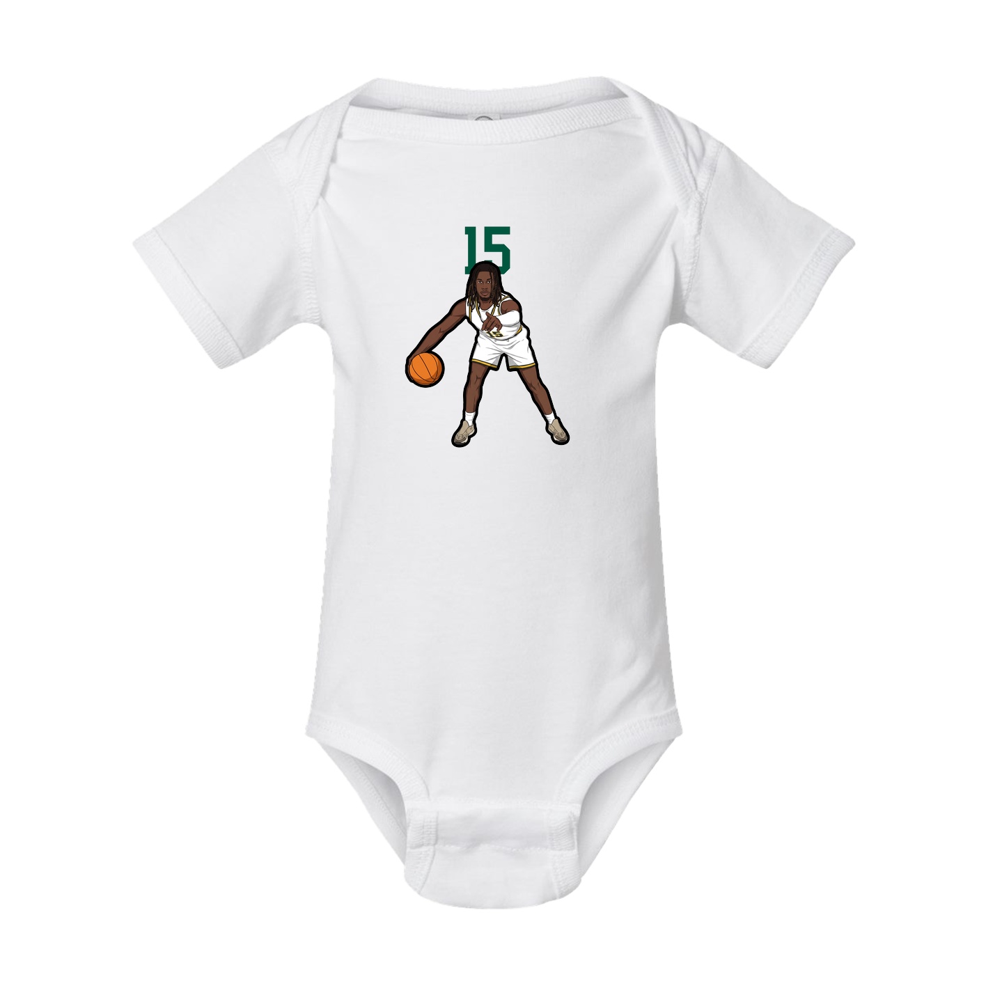 Baby Onesie — Number Top in White
