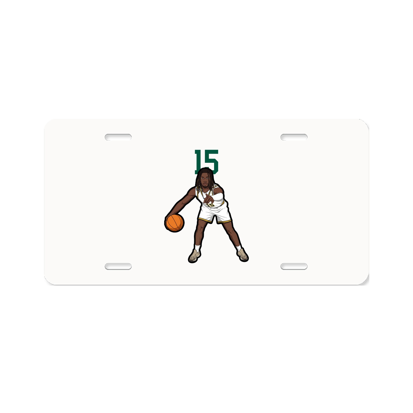 License Plate — Number Top in Classic