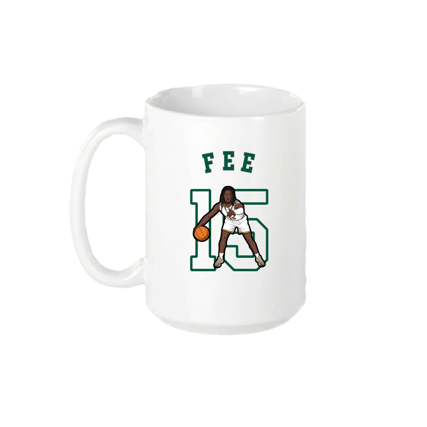 15oz Coffee Mug — Shirsey Arch in White