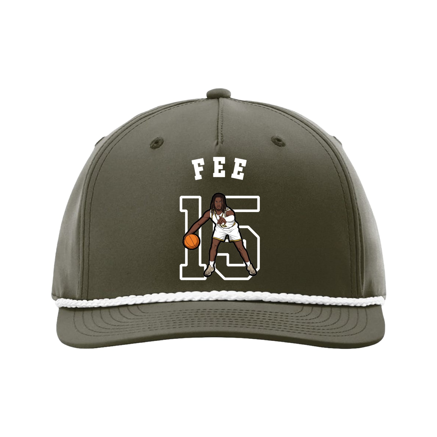 Five-Panel Classic Rope Cap — Shirsey Arch in Green