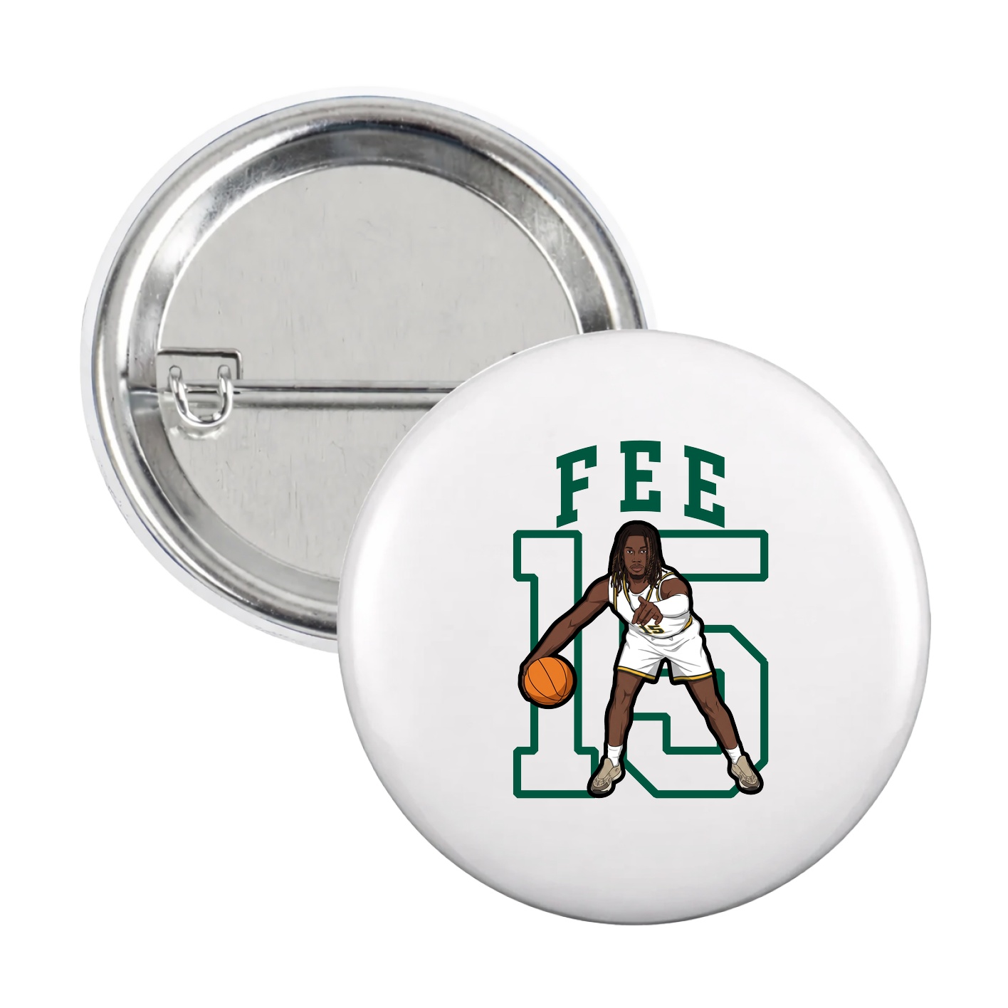 Game Day Button — Shirsey in White