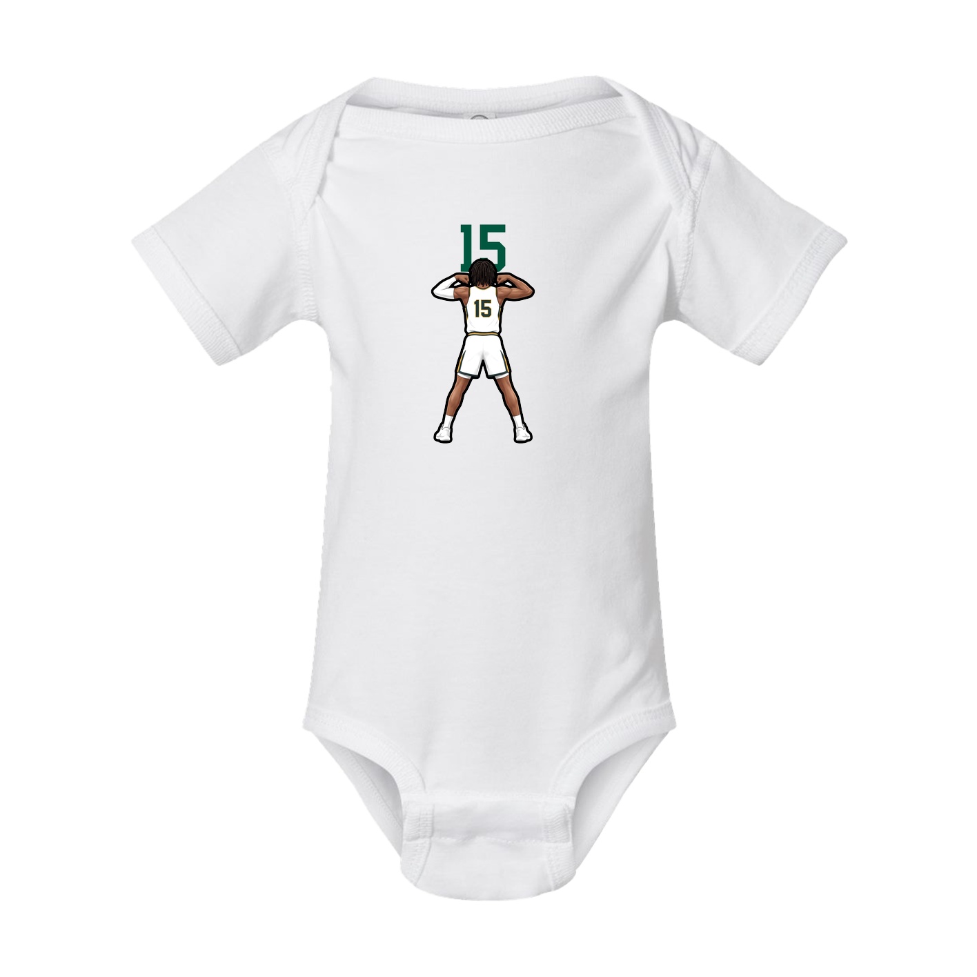 Baby Onesie — Number Top in White