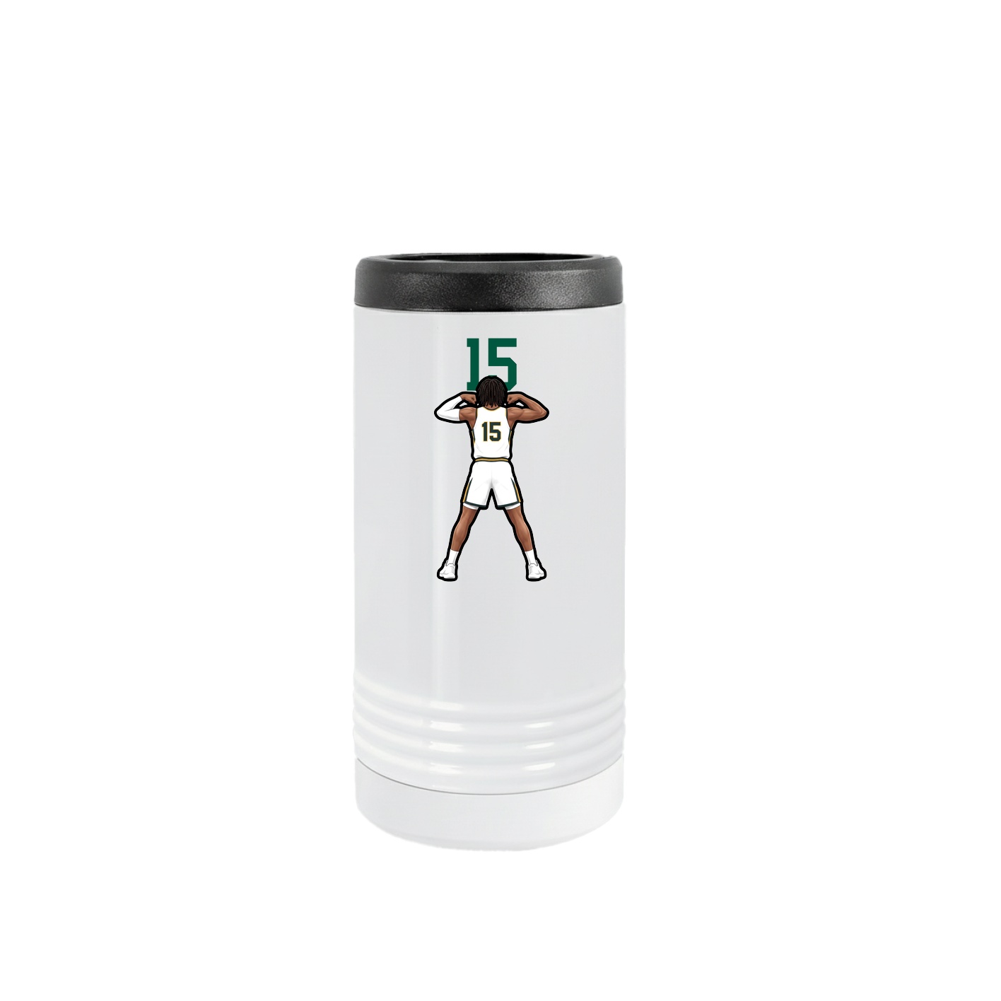 Slim Beverage Holder — Number Top in White