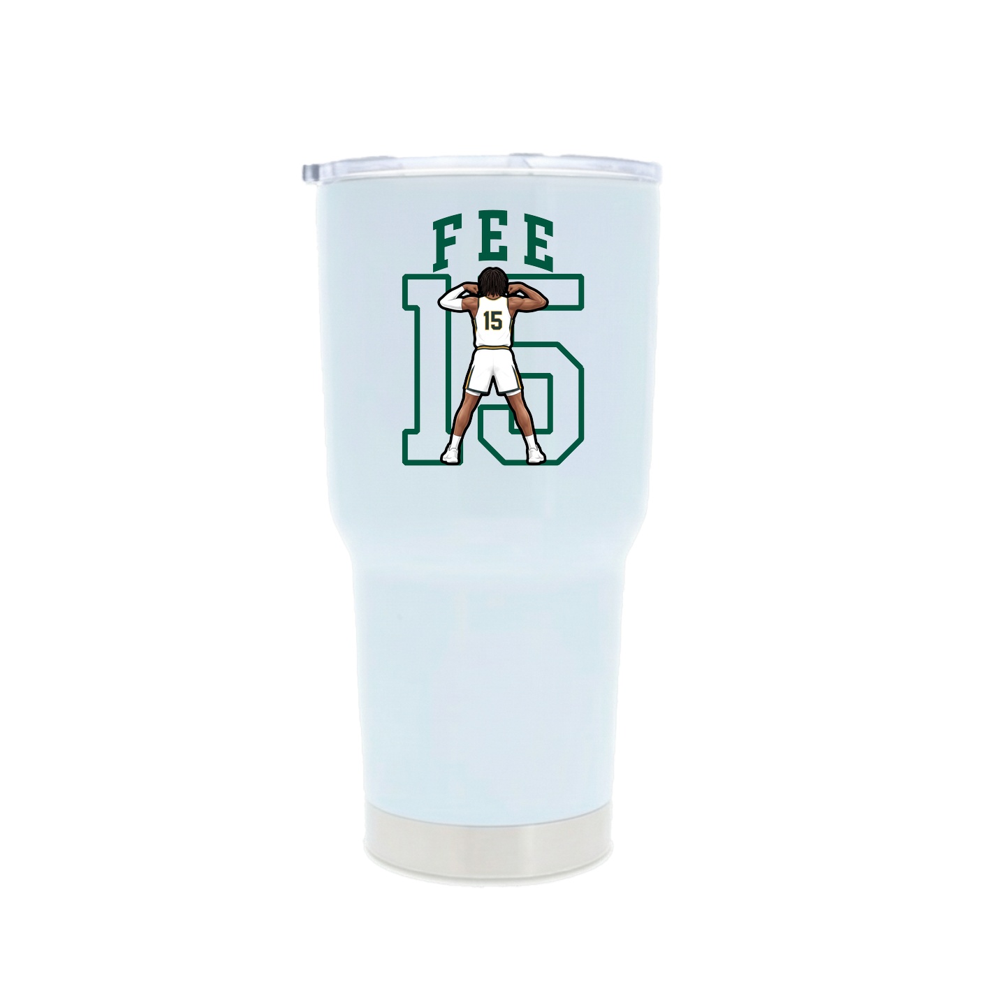 30oz Stainless Steel Tumbler — Shirsey in White