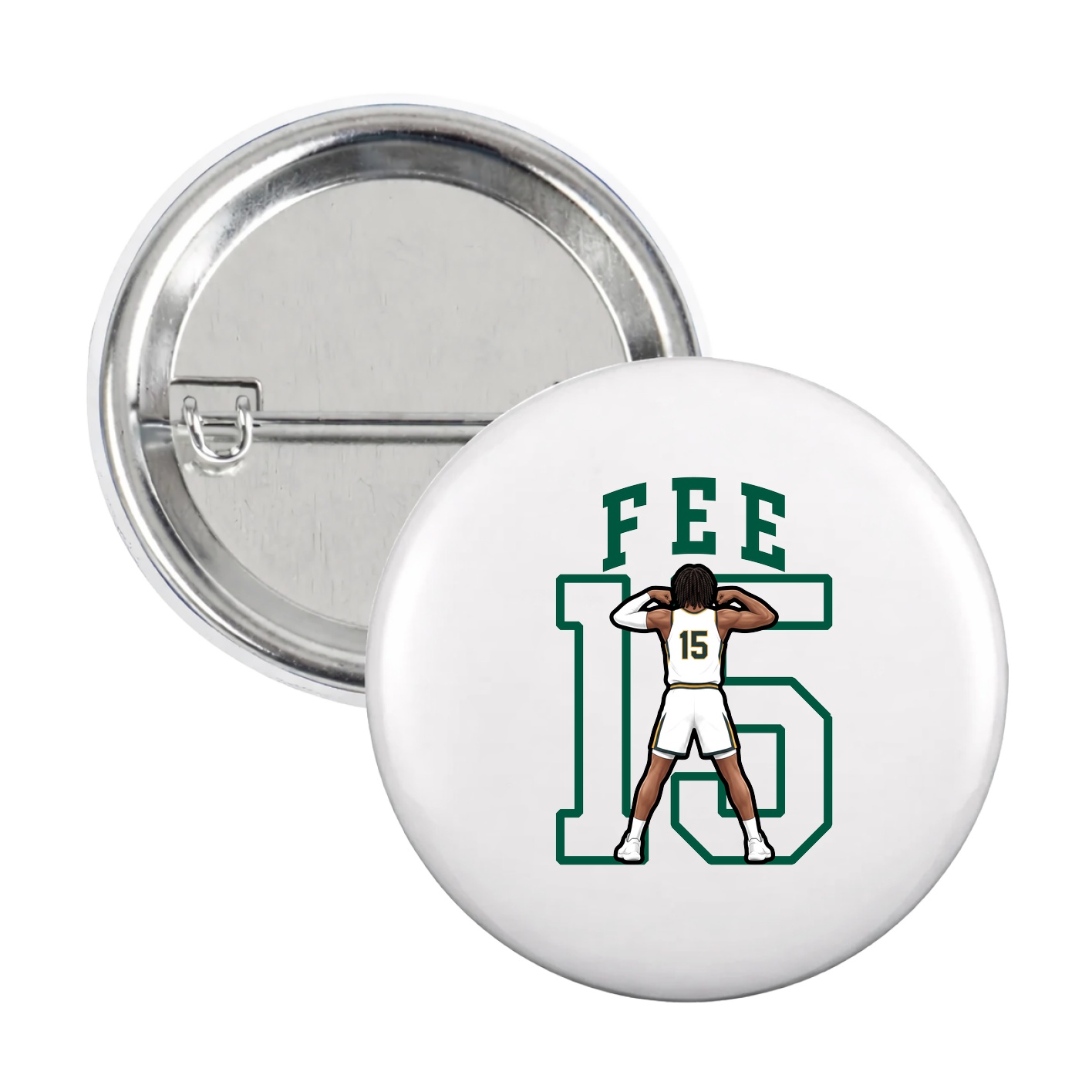 Game Day Button — Shirsey in White