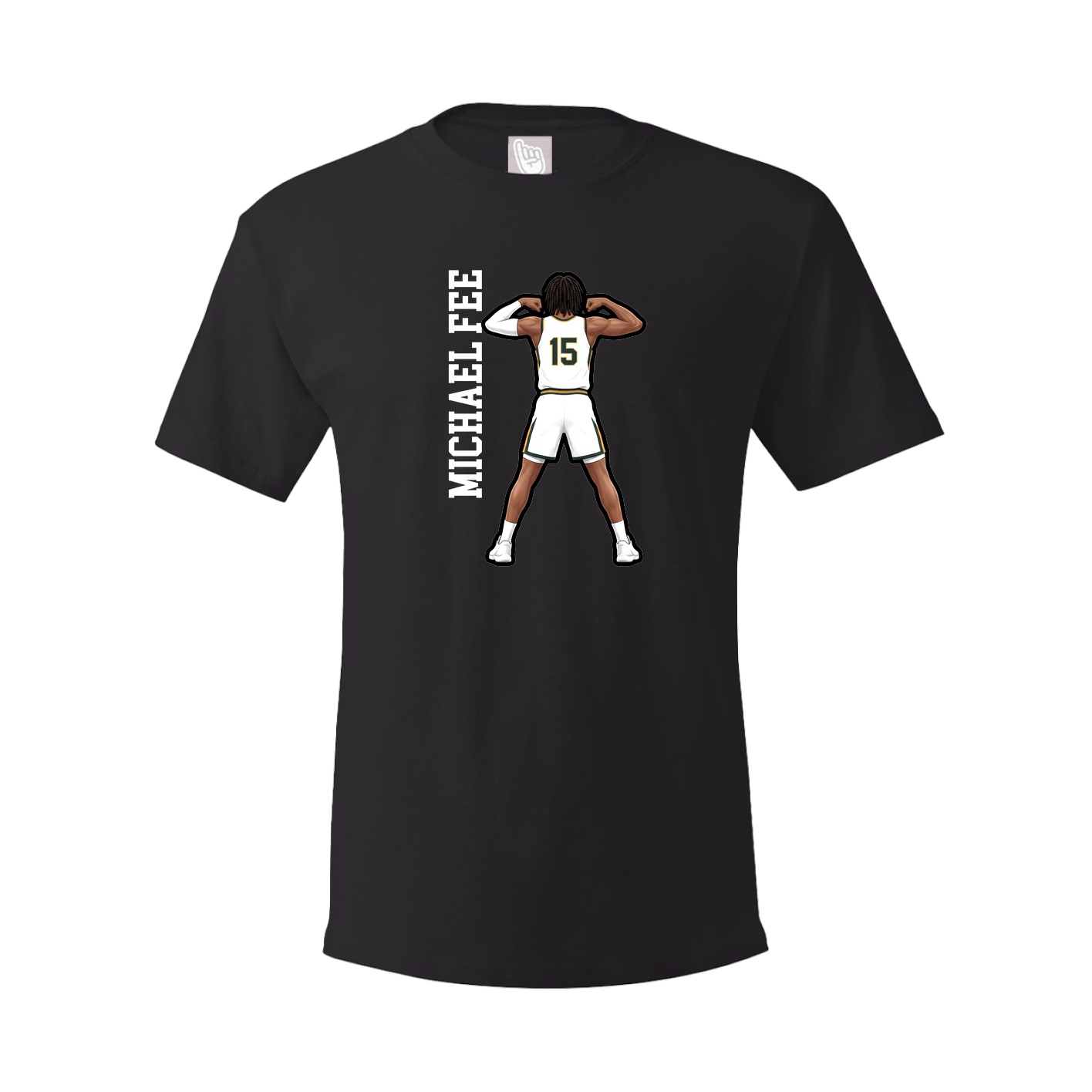 Youth Tee — Name Vertical in Black