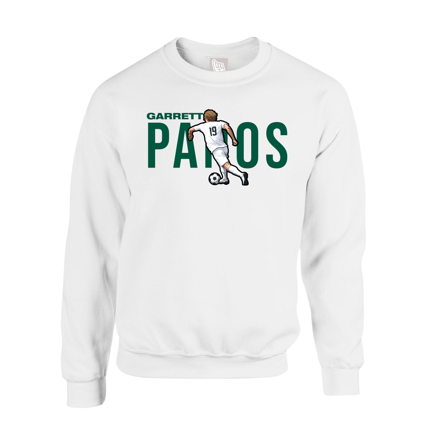 Fleece Crew — Player Name in White