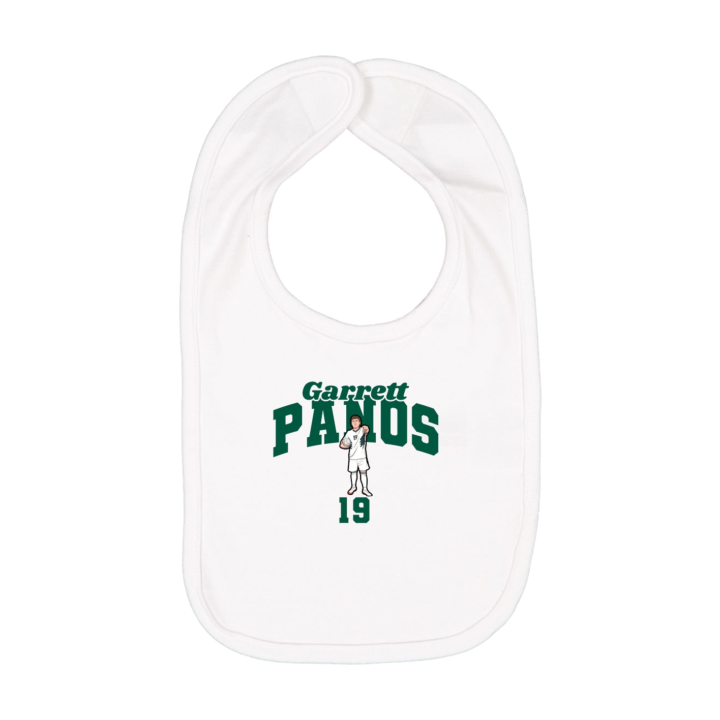 Infant Bib — Signature Arch in White