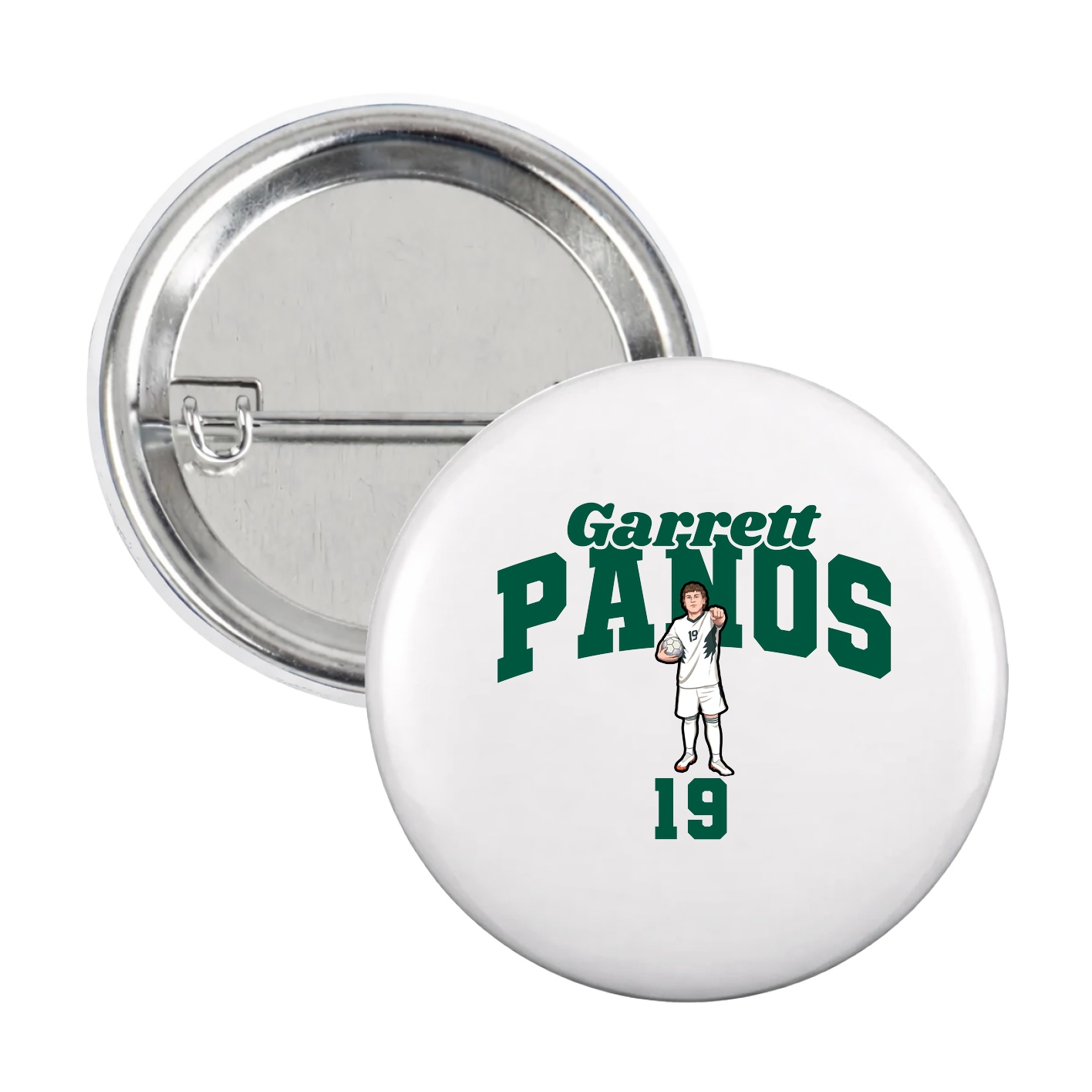 Game Day Button — Signature Arch in White