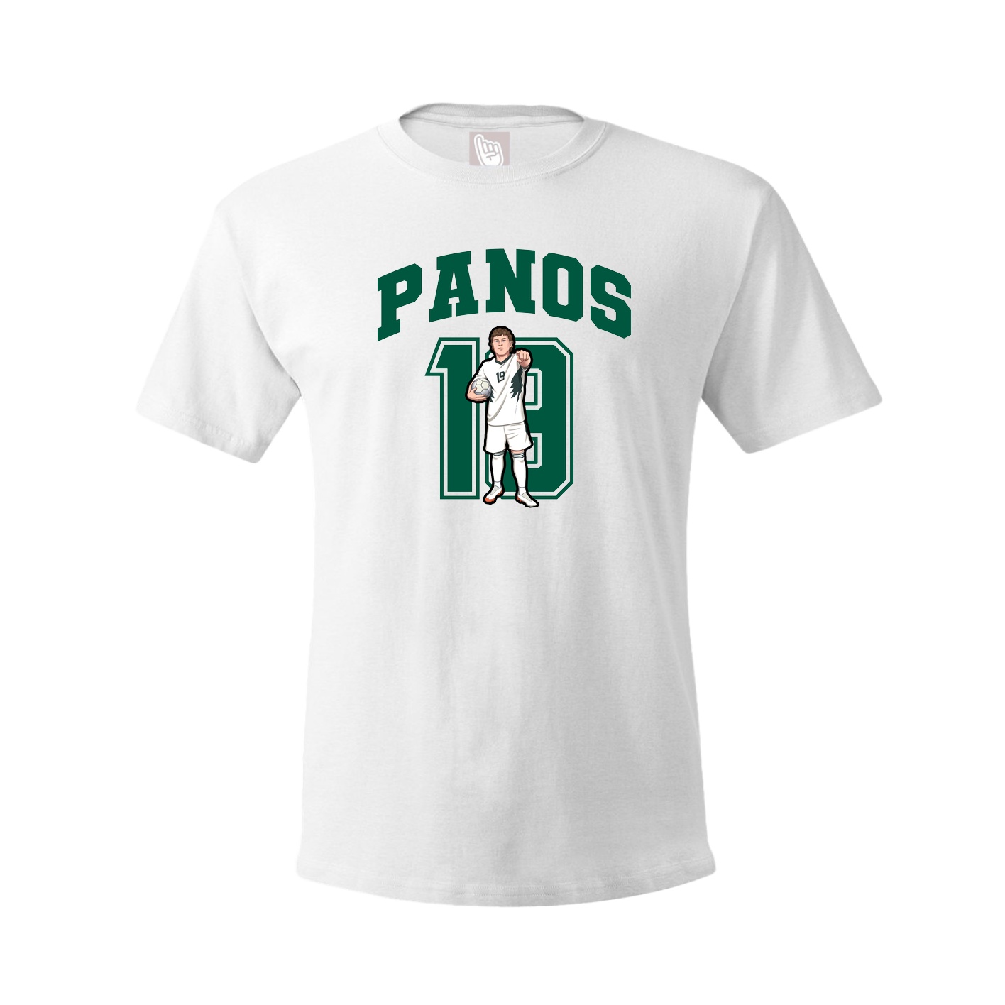 Youth Tee — Number in White