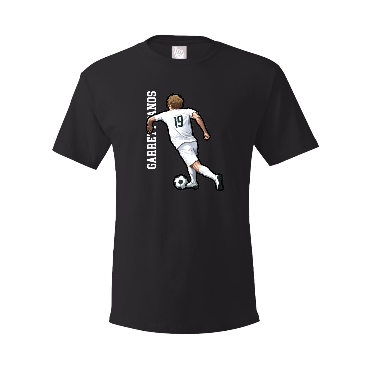 Tee — Name Vertical in Black