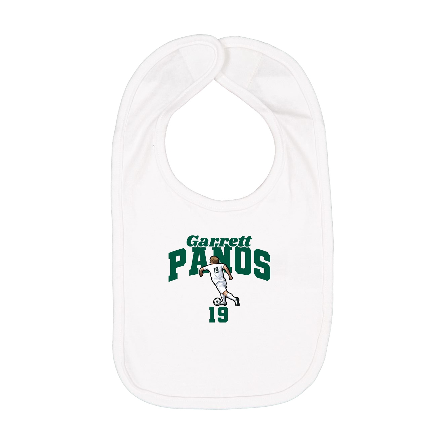 Infant Bib — Signature Arch in White