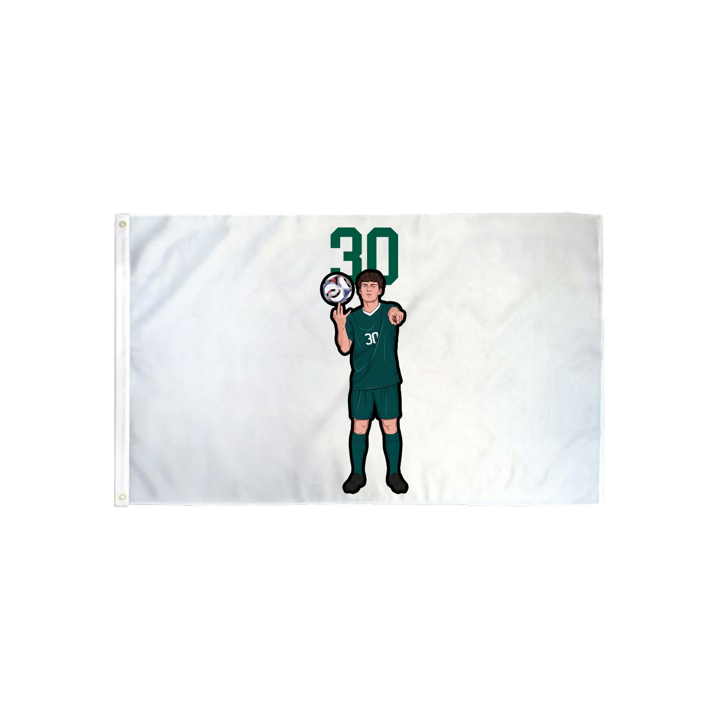 3x5 Flag — Number Top in Classic