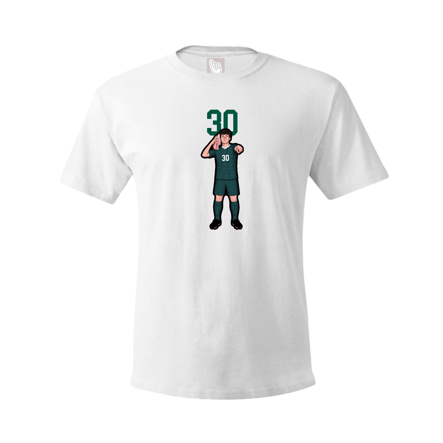 Tee — Number Top in White