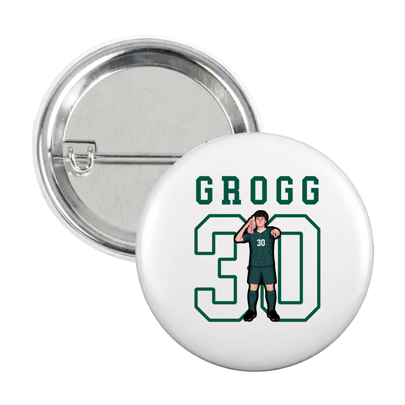 Game Day Button — Shirsey in White