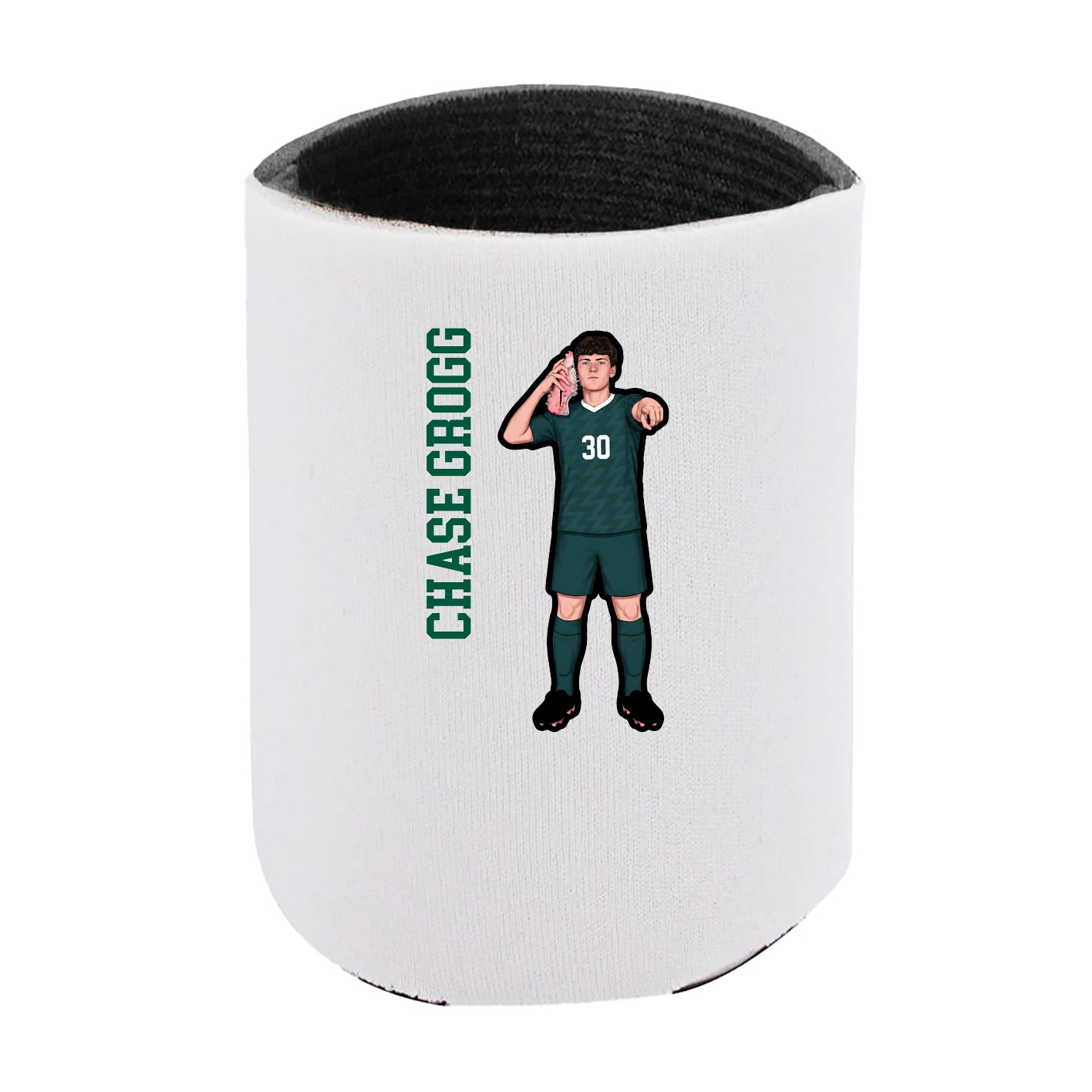 Can Holder — Name Vertical in White