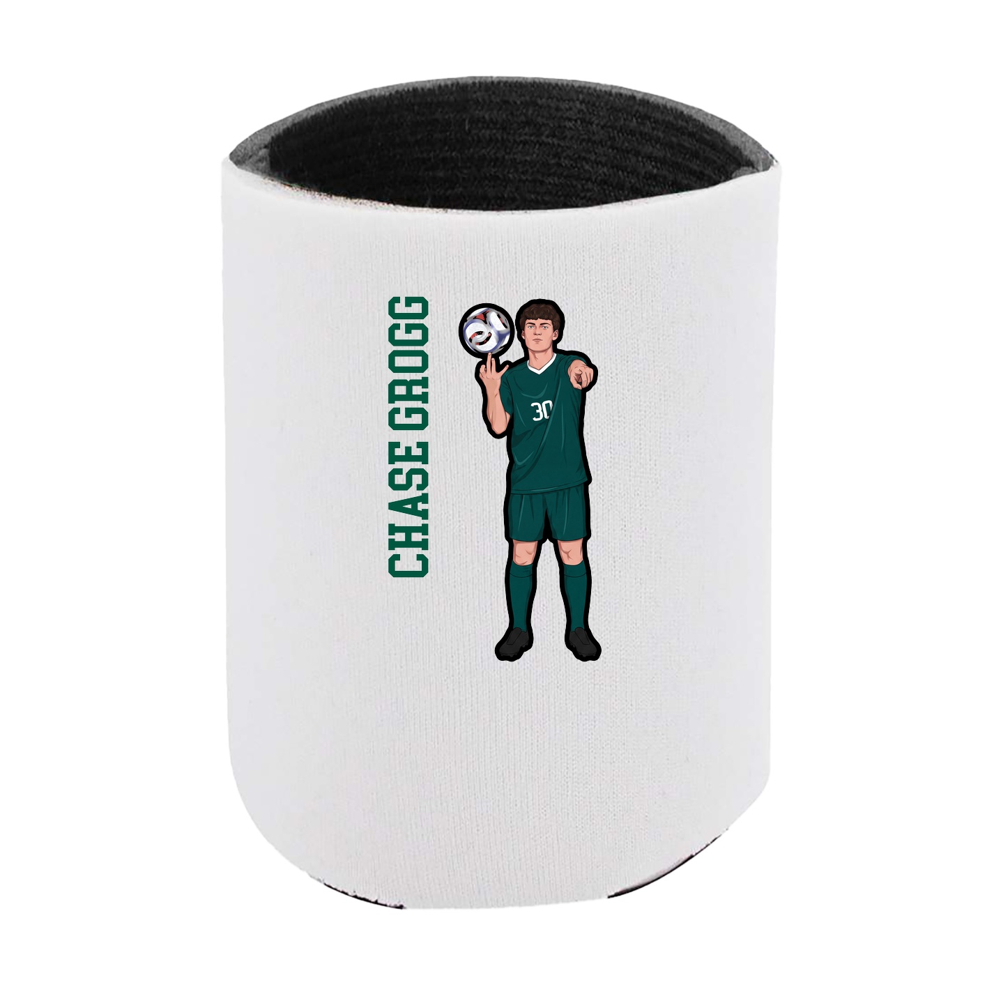 Can Holder — Name Vertical in White