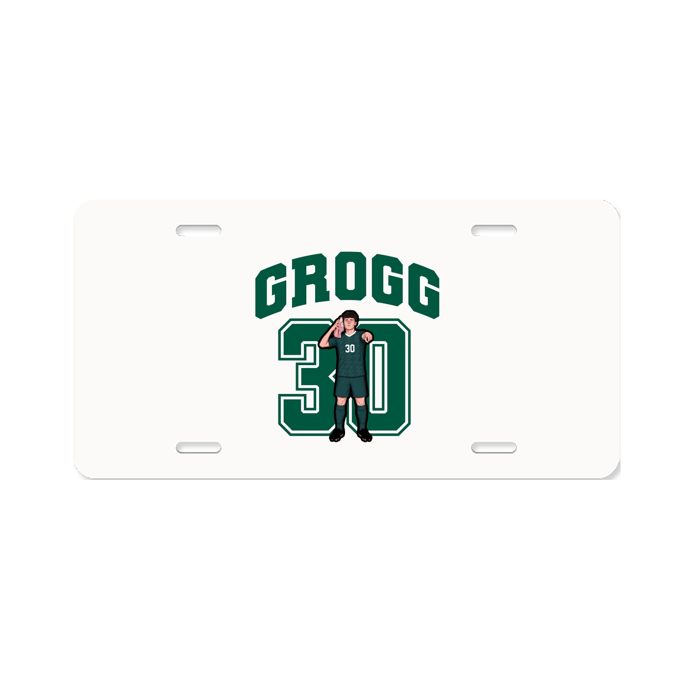 License Plate — Number in Classic