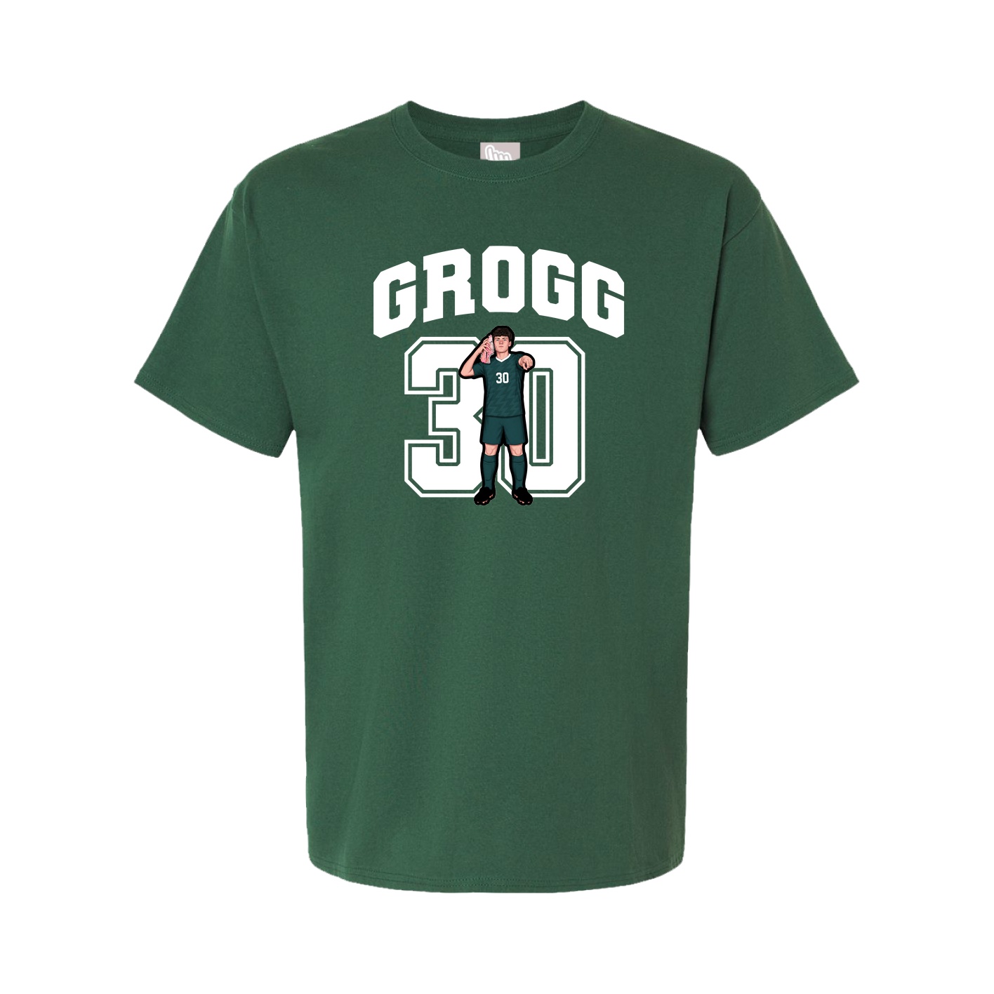 Youth Tee — Number in Green