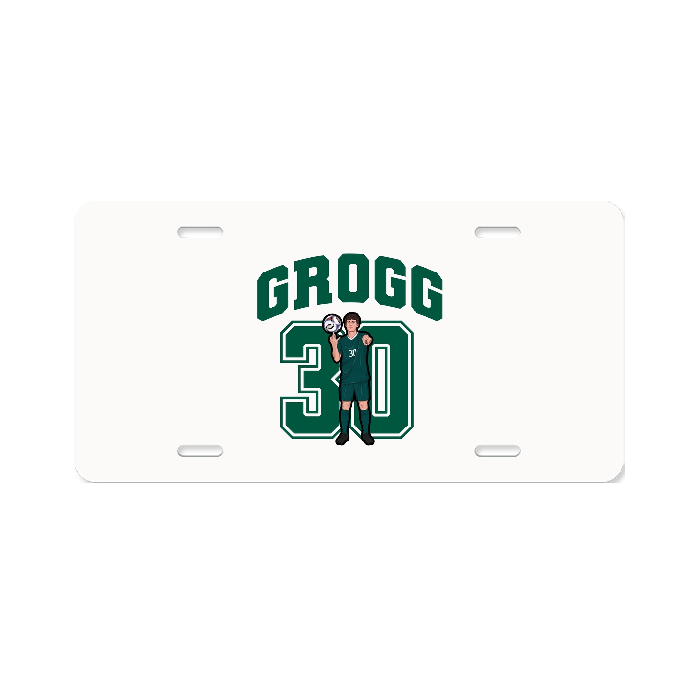 License Plate — Number in Classic