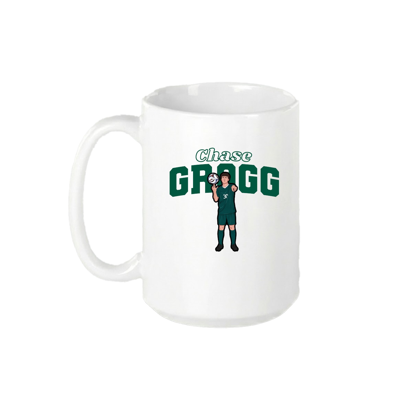 15oz Coffee Mug — Name Arch in White