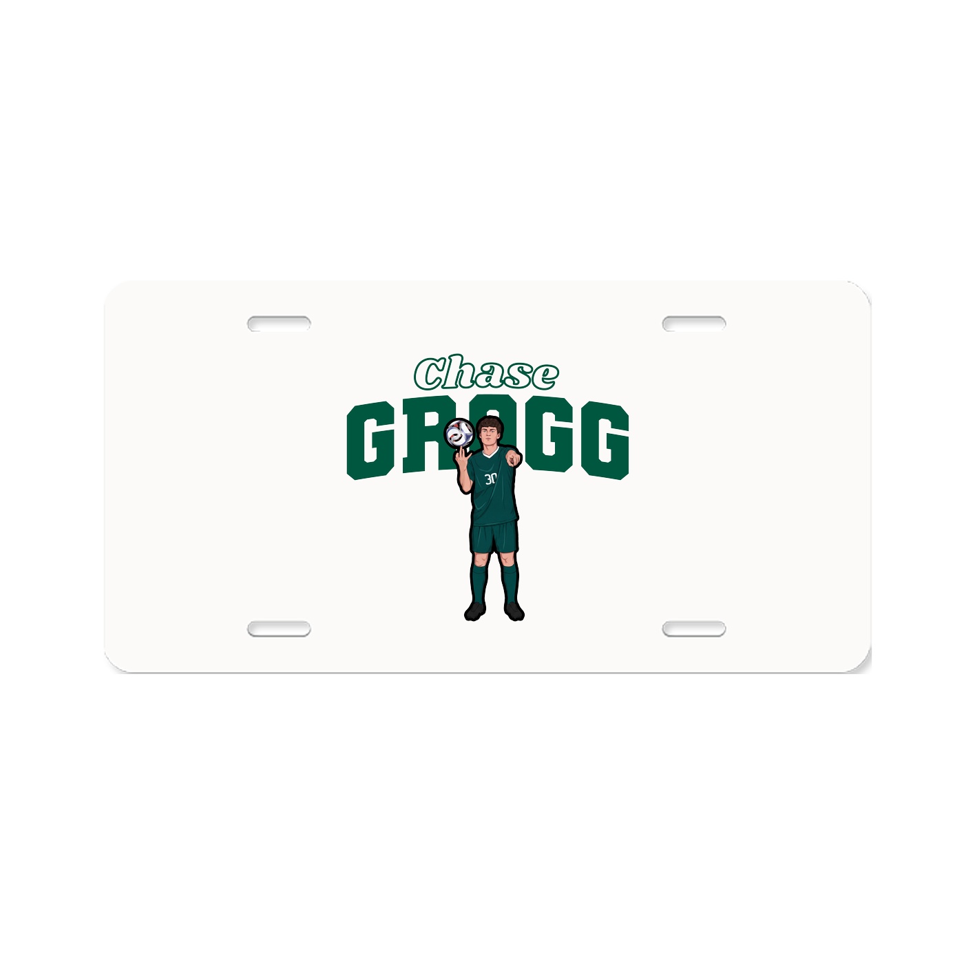 License Plate — Name Arch in Classic