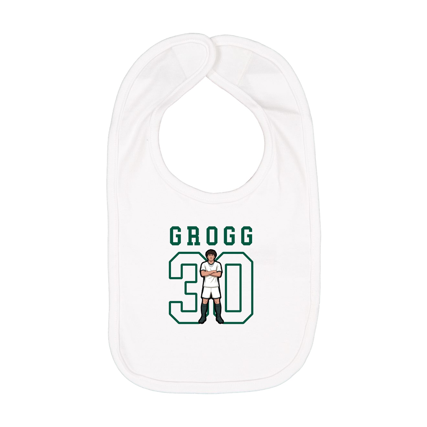 Infant Bib — Shirsey in White
