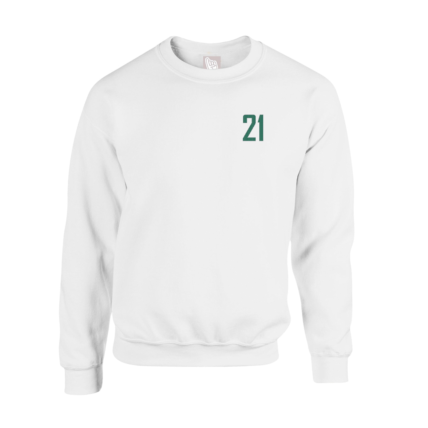 Fleece Crew — Front Shirsy in White