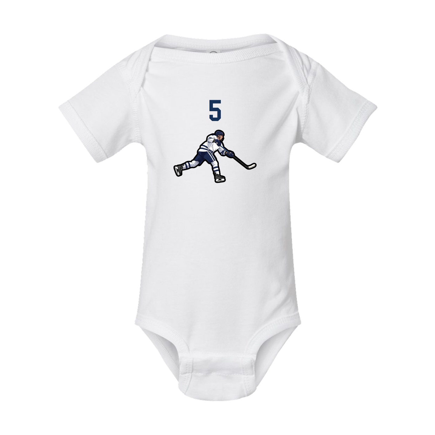 Baby Onesie — Number Top in White