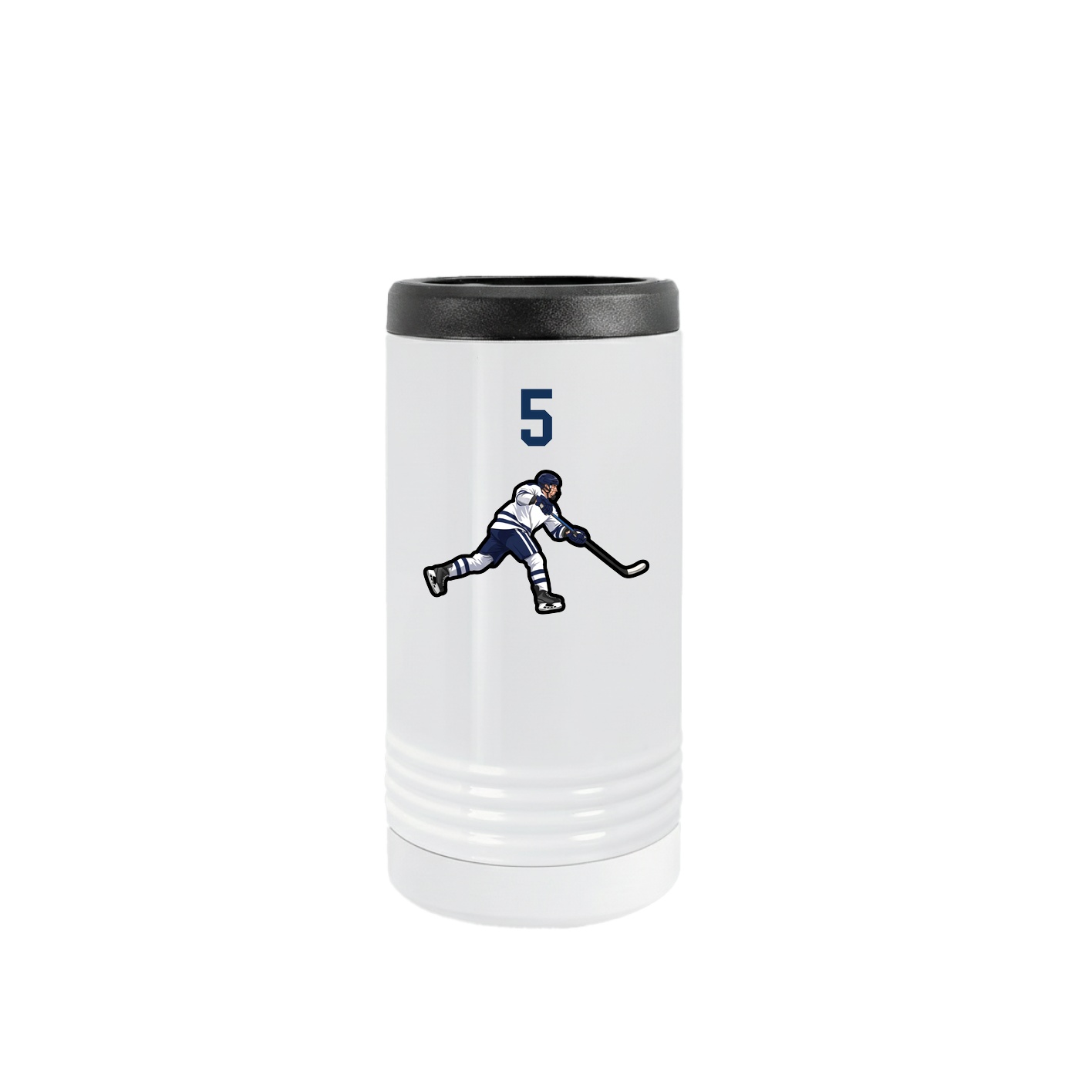 Slim Beverage Holder — Number Top in White