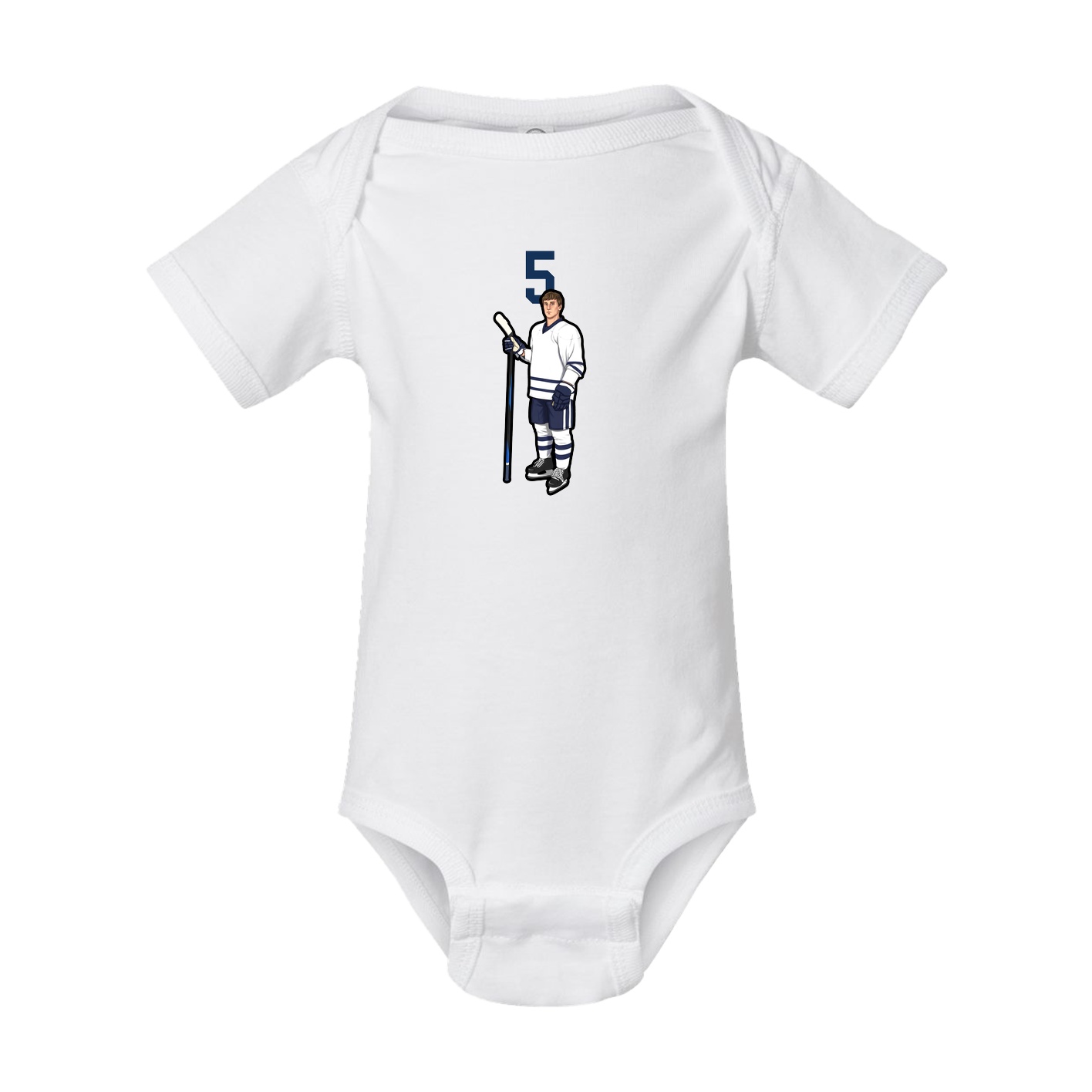 Baby Onesie — Number Top in White