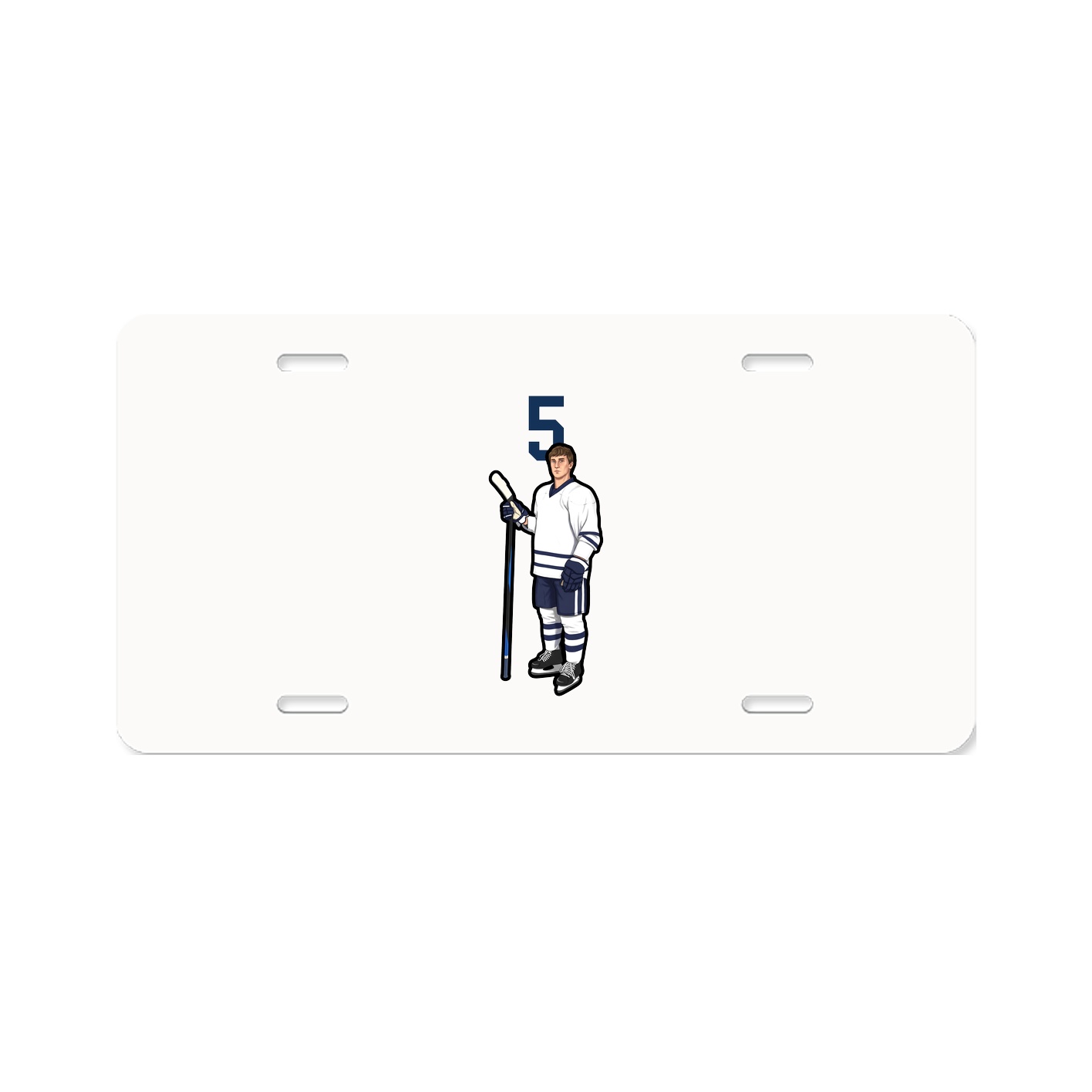 License Plate — Number Top in Classic