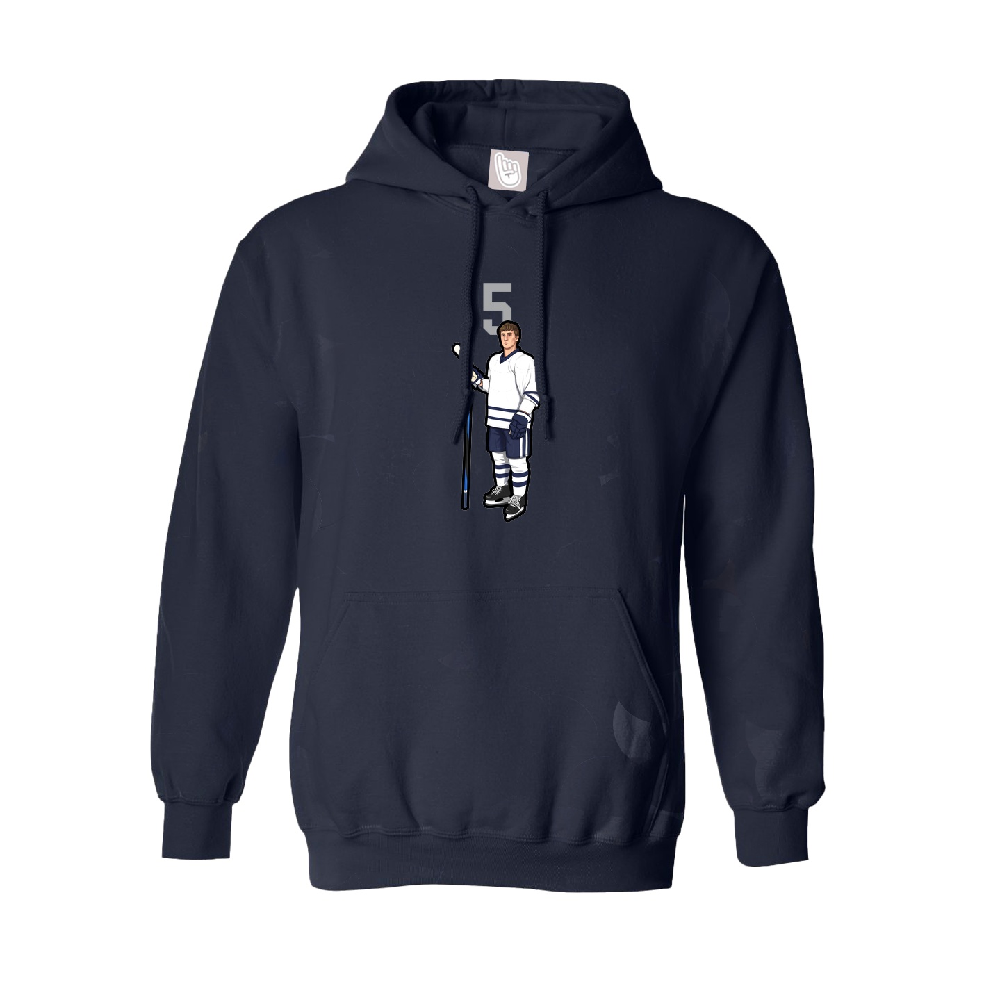 Youth Hoodie — Number Top in Navy