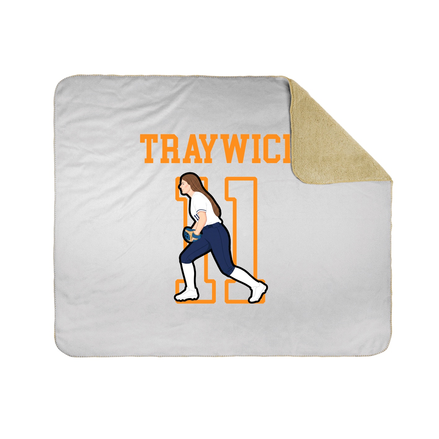 Throw Blanket — Shirsey in White