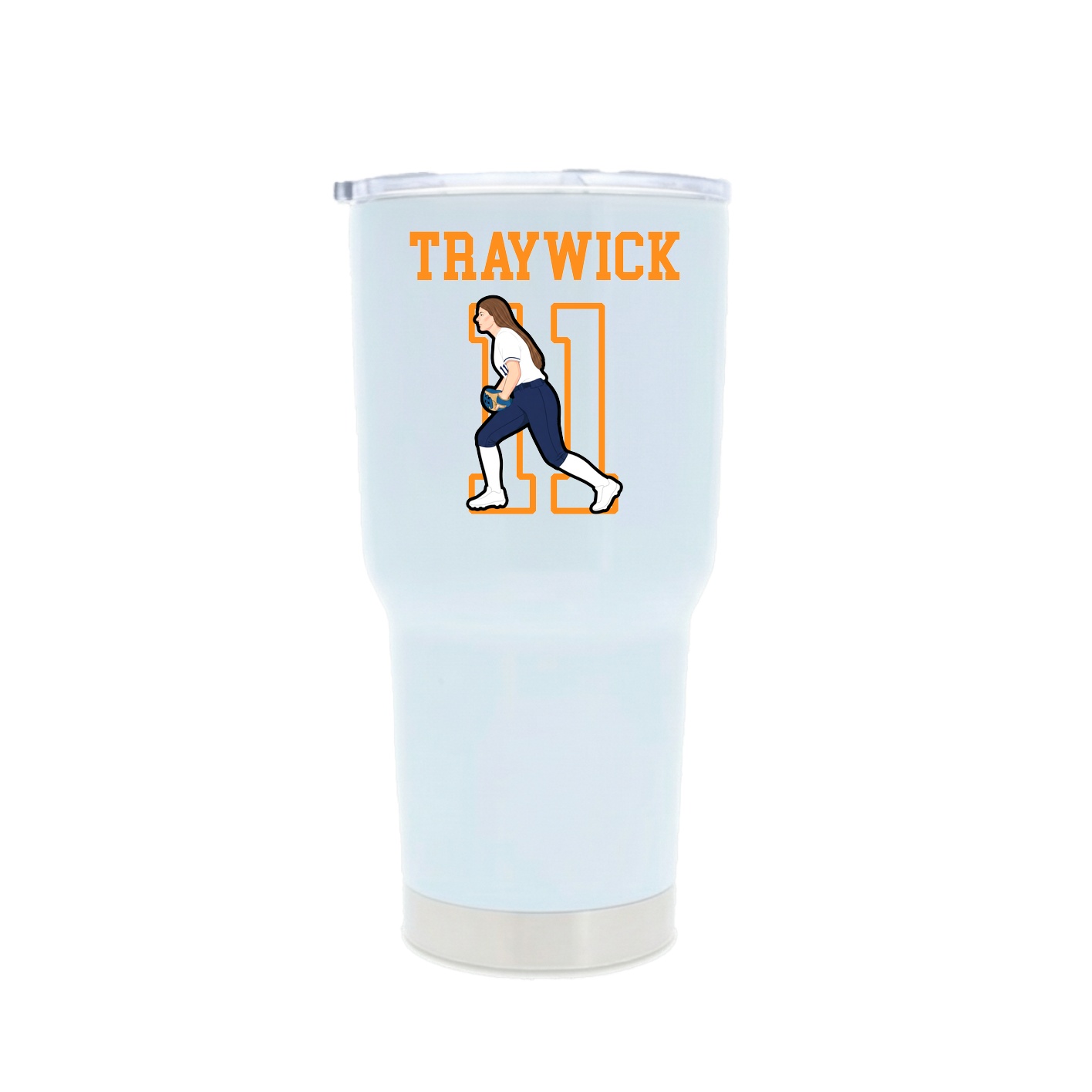 30oz Stainless Steel Tumbler — Shirsey in White