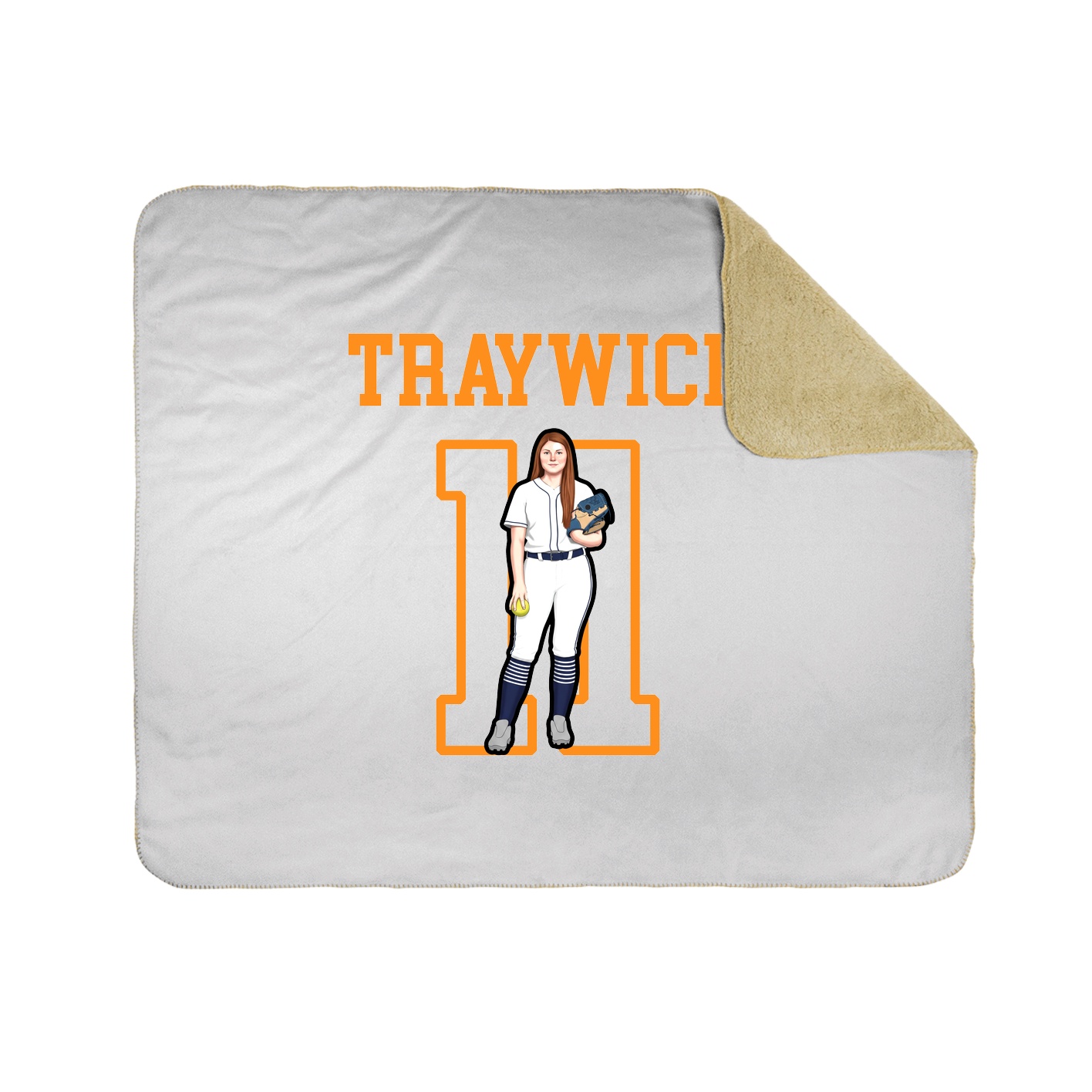 Throw Blanket — Shirsey in White