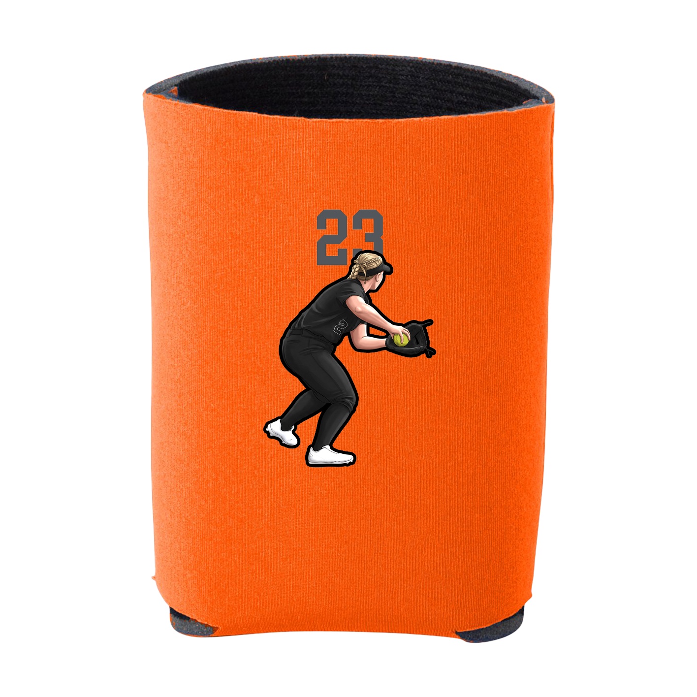 Can Holder — Number Top in Orange