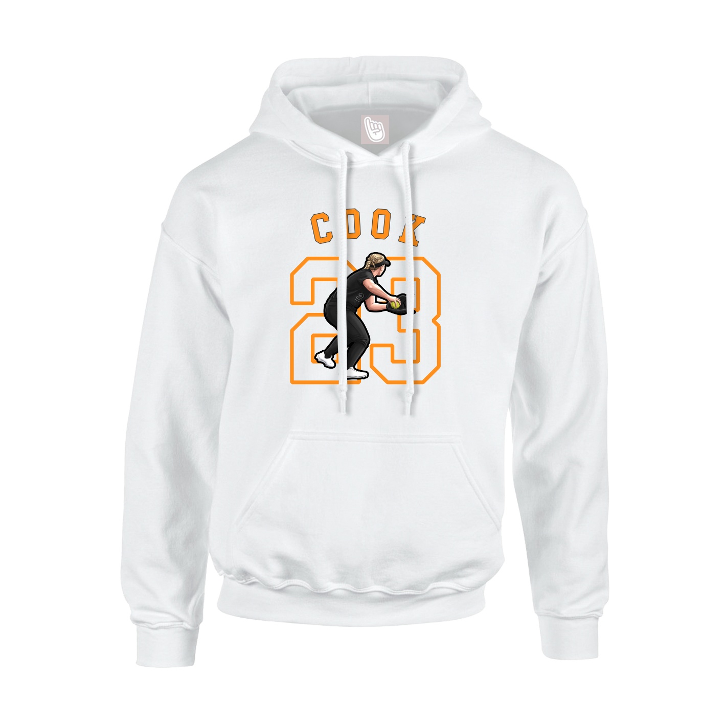 Youth Hoodie — Shirsey Arch in White