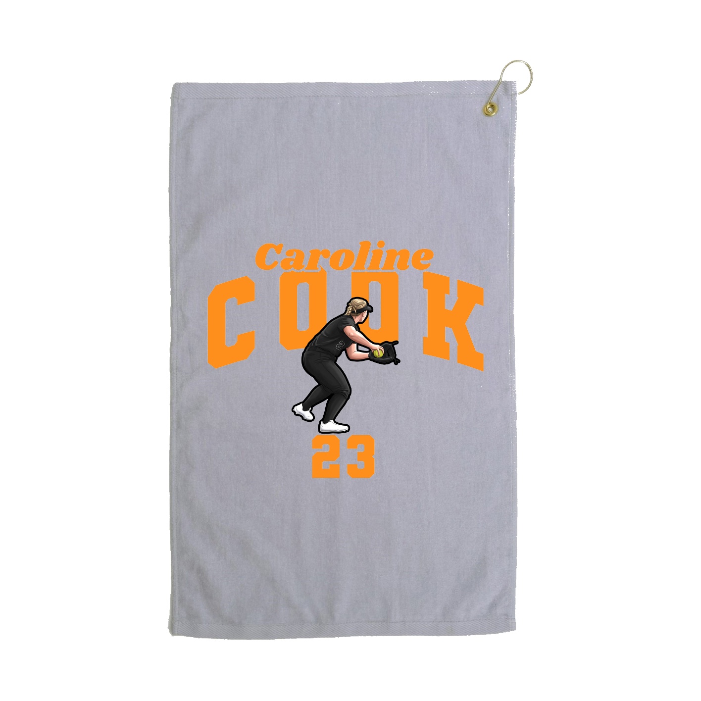 Golf Towel — Signature Arch in Grey