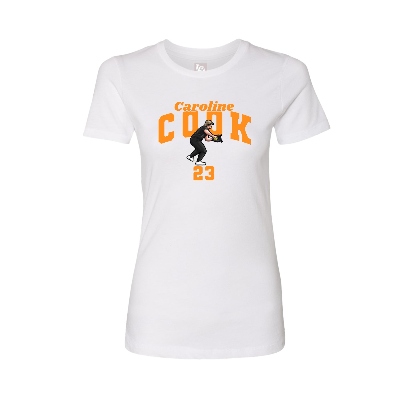 Womens Tee — Signature Arch in White