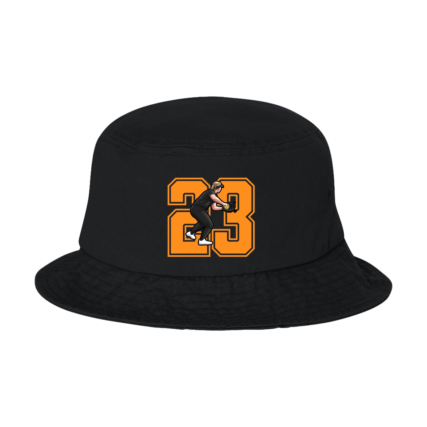 Bucket Cap — Number in Black