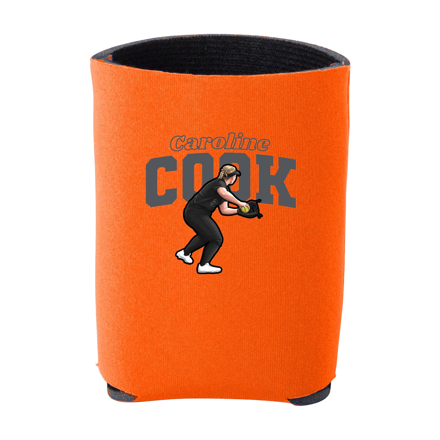 Can Holder — Name Arch in Orange